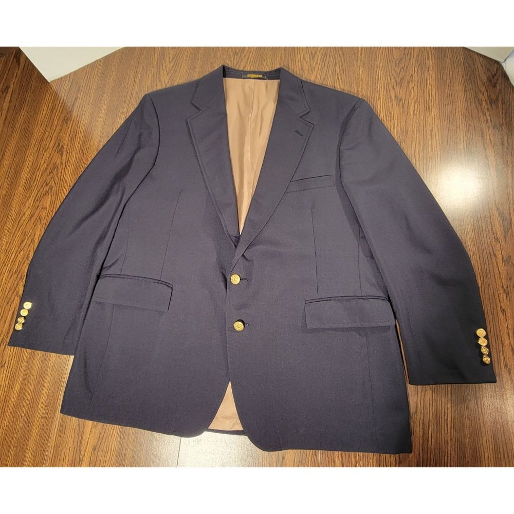 Austin Hill Tailored Blazer, Blue w/ Gold Buttons